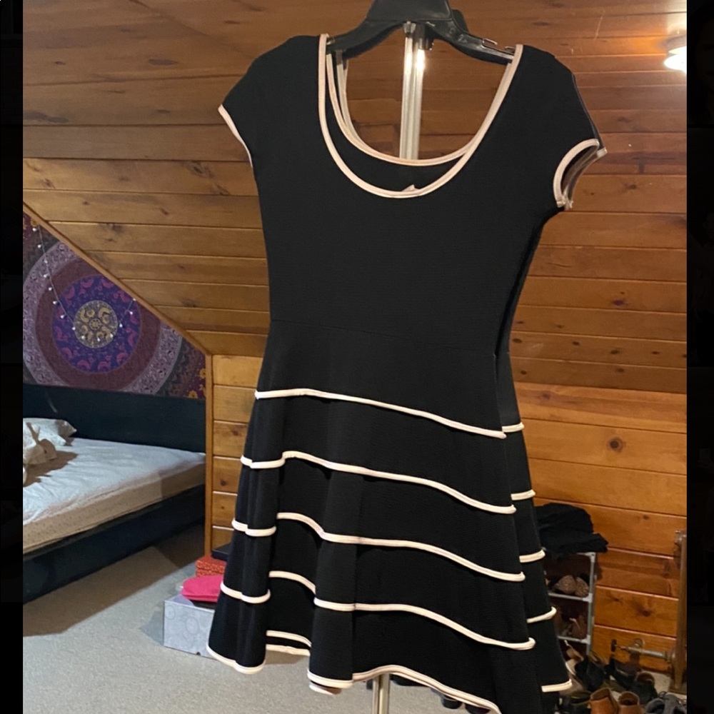 Black stripe dress